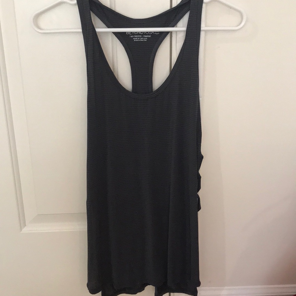 Grey beyond yoga tank
